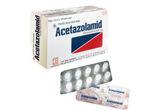 Acetazolamid 250mg - SĐK VNB-2955-05 Thuốc Acetazolamid 250mg - SĐK VNB-2955-05