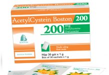 Acetylcystein Boston 200 Thuốc Acetylcystein Boston 200 - SĐK VD-26763-17