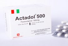 Actadol 500 Thuốc Actadol 500 - SĐK VD-21438-14