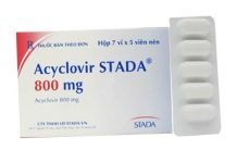 Acyclovir Stada 800 mg Thuốc Acyclovir Stada 800 mg - SĐK VD-29496-18