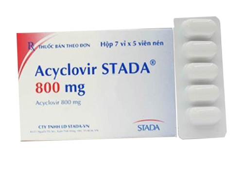 Acyclovir Stada 800 mg - SĐK VD-29496-18 Thuốc Acyclovir Stada 800 mg - SĐK VD-29496-18