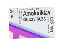 Amoksiklav Quicktabs 625 mg Thuốc Amoksiklav Quicktabs 625 mg - SĐK VN-18595-15