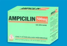 Ampicilin 500mg Thuốc Ampicilin 500mg - SĐK VNB-0609-03