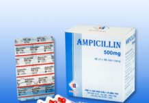 Ampicillin 500mg Thuốc Ampicillin 500mg - SĐK VNB-4551-05