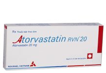 Atorvastatin RVN 20 Thuốc Atorvastatin RVN 20 - SĐK VD-21985-14