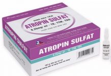 Atropin sulfat Thuốc Atropin sulfat - SĐK VD-24897-16
