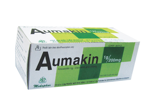 Aumakin 1g - SĐK VD-11836-10 Thuốc Aumakin 1g - SĐK VD-11836-10