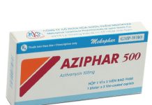 Aziphar 500 Thuốc Aziphar 500 - SĐK VD-2186-06
