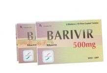 Barivir 500 mg Thuốc Barivir 500 mg - SĐK VD-19597-13
