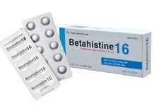 Betahistine 16 Thuốc Betahistine 16 - SĐK VD-22365-15