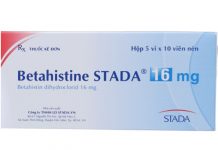 Betahistine Stada 16mg Thuốc Betahistine Stada 16mg - SĐK VD-25487-16