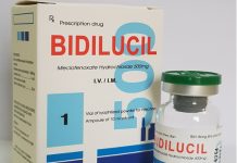 Bidilucil 500 Thuốc Bidilucil 500 - SĐK VD-20667-14