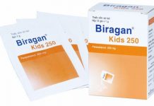 Biragan kids 250 Thuốc Biragan kids 250 - SĐK VD-29304-18