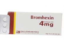 Bromhexin 4mg Thuốc Bromhexin 4mg - SĐK VD-29640-18