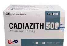 Cadiazith 500 Thuốc Cadiazith 500 - SĐK VD-12224-10