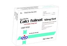 Calci folinat 50mg/5ml Thuốc Calci folinat 50mg/5ml - SĐK VD-24226-16