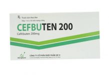 Cefbuten 200 Thuốc Cefbuten 200 - SĐK VD-24119-16