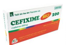 Cefixime MKP 200 Thuốc Cefixime MKP 200 - SĐK VD-14481-11