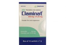 Claminat 250mg/31,25mg Thuốc Claminat 250mg/31