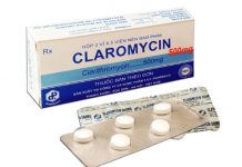 Claromycin 500mg Thuốc Claromycin 500mg - SĐK V347-H12-05