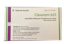 Clavurem 625 Thuốc Clavurem 625 - SĐK VN-19523-15