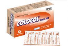 Colocol suppo 300 Thuốc Colocol suppo 300 - SĐK VD-27027-17
