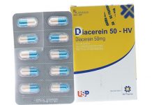 Diacerein 50-HV Thuốc Diacerein 50-HV - SĐK VD-20604-14