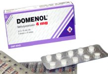 Domenol 4 mg Thuốc Domenol 4 mg - SĐK VD-29395-18