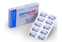 Dovocin 750 mg Thuốc Dovocin 750 mg - SĐK VD-22628-15