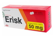 Erisk Thuốc Erisk - SĐK VD-25453-16
