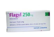 Flagyl 250 mg Thuốc Flagyl 250 mg - SĐK VD-28322-17