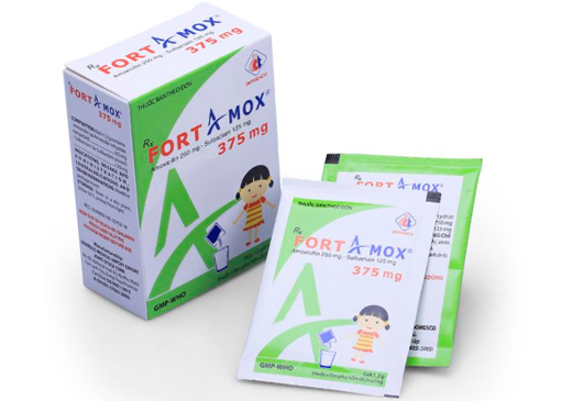 Fortamox 375 mg - SĐK VD-30752-18 Thuốc Fortamox 375 mg - SĐK VD-30752-18