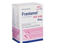 Frantamol Trẻ em 80mg Thuốc Frantamol Trẻ em 80mg - SĐK VD-9756-09
