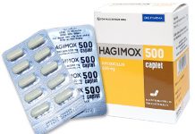 Hagimox 500 caplet Thuốc Hagimox 500 caplet - SĐK VD-30858-18