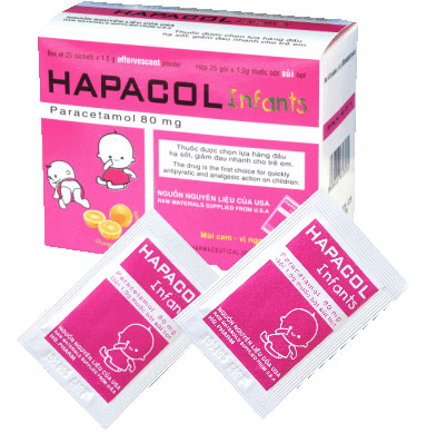Hapacol infants 80mg - SĐK VNB-2697-04 Thuốc Hapacol infants 80mg - SĐK VNB-2697-04