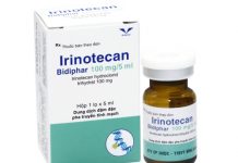 Irinotecan Bidiphar 100mg/5ml Thuốc Irinotecan Bidiphar 100mg/5ml - SĐK QLĐB-637-17