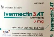 Ivermectin 3 A.T Thuốc Ivermectin 3 A.T - SĐK VD-25656-16