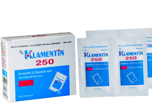 Klamentin 250 - SĐK VD-22767-15 Thuốc Klamentin 250 - SĐK VD-22767-15