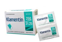 Klamentin 250/31.25 Thuốc Klamentin 250/31.25 - SĐK VD-24615-16