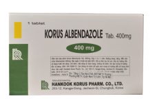Korus Albendazole Tab 400mg Thuốc Korus Albendazole Tab 400mg - SĐK VN-15569-12