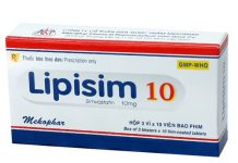 Lipisim 10 Thuốc Lipisim 10 - SĐK VD-30679-18