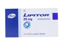 Lipitor 20mg Thuốc Lipitor 20mg - SĐK VN-17767-14