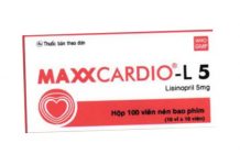 Maxxcardio-L 5 Thuốc Maxxcardio-L 5 - SĐK VD-27769-17