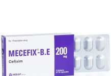 Mecefix-B.E 200 mg Thuốc Mecefix-B.E 200 mg - SĐK VD-28345-17