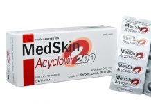 Medskin Acyclovir 200 Thuốc Medskin Acyclovir 200 - SĐK VD-20576-14