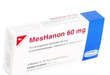 Meshanon 60 mg Thuốc Meshanon 60 mg - SĐK VD-19686-13