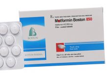 Metformin boston 850 Thuốc Metformin boston 850 - SĐK VD-26768-17