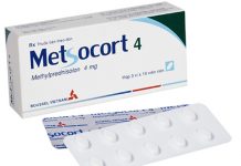 Metsocort 4 Thuốc Metsocort 4 - SĐK VD-22640-15