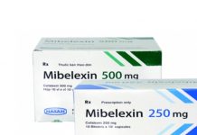 Mibelexin 500 mg Thuốc Mibelexin 500 mg - SĐK VD-31404-18