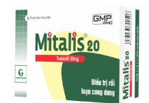 Mitalis 20 Thuốc Mitalis 20 - SĐK VD-23002-15